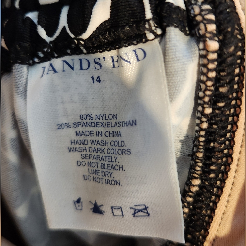 Women's Lands' End Swimsuit Set, Size Top L And Bottom M - Picture 2 of 16